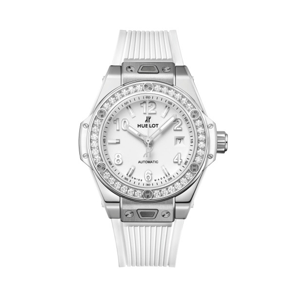         Damenuhr, Automatik, Hublot Big Bang One Click Steel White Diamonds 