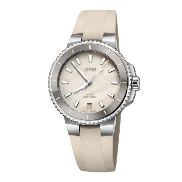         Damen- und Herrenuhr, Automatik, ORIS Aquis Date