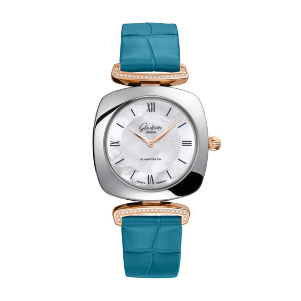         Damenuhr, Quarzwerk, Glashütte Original Pavonina