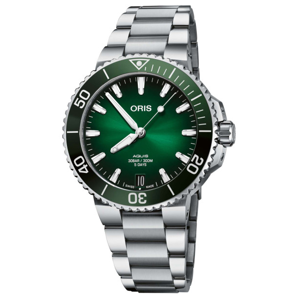         Damen- und Herrenuhr, Automatik, ORIS Aquis Date Calibre 400