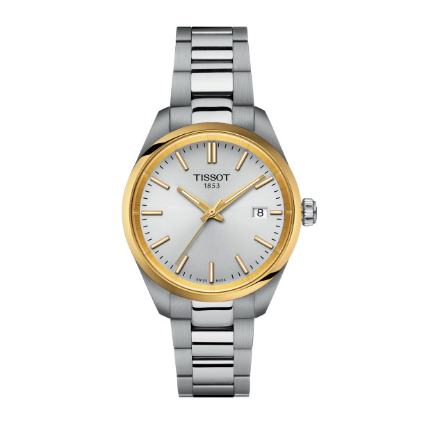         Damen- und Herrenuhr, Quarzwerk, Tissot PR 100 34mm