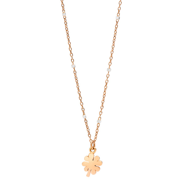         Roségold, Halsschmuck, DoDo Halskette Mini-Kleeblatt