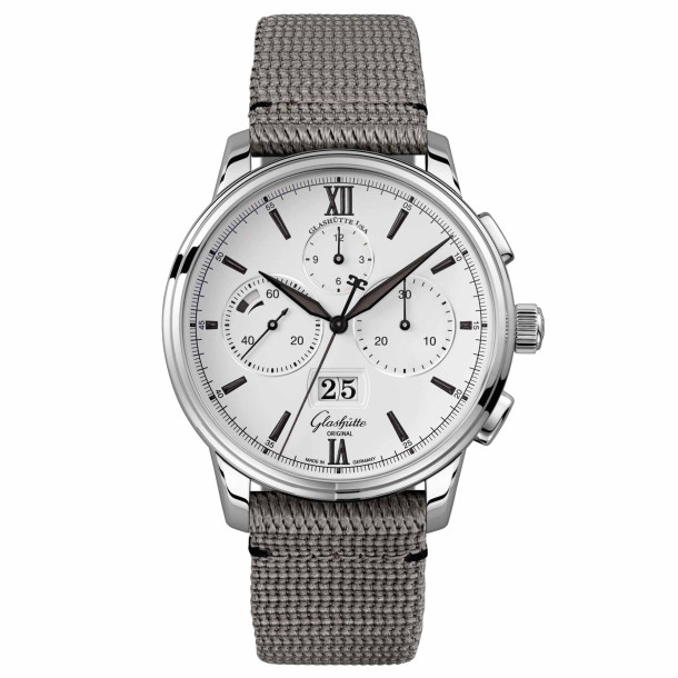         Damen- und Herrenuhr, Automatik, Glashütte Original Senator Chronograph Panoramadatum