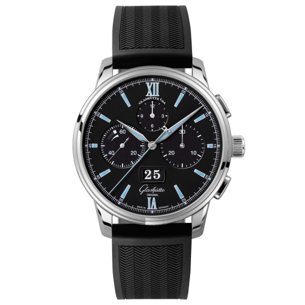         Damen- und Herrenuhr, Automatik, Glashütte Original Senator Chronograph Panoramadatum