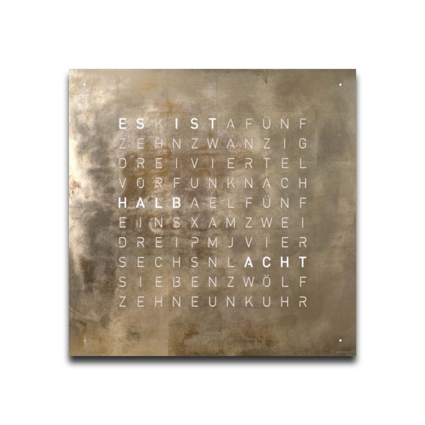         Qlocktwo EARTH 45 CREATOR'S EDITION SILVER & GOLD 