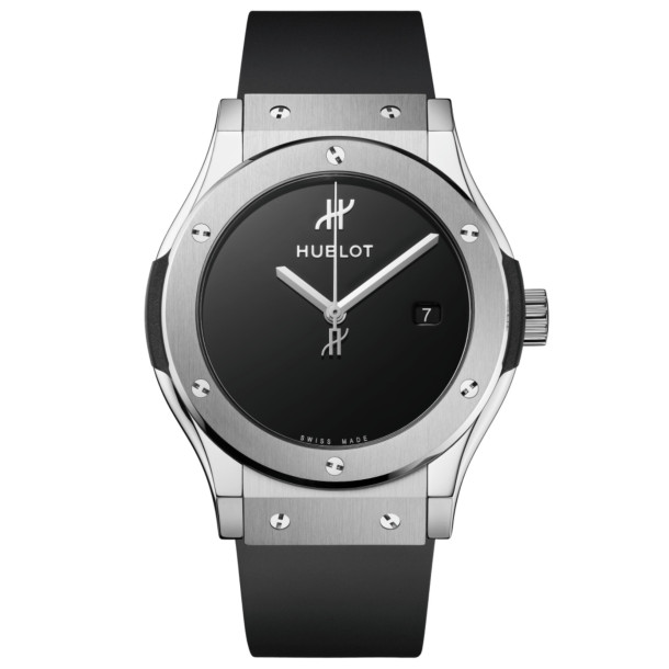         Damen- und Herrenuhr, Automatik, Hublot Classic Fusion Original Titanium 