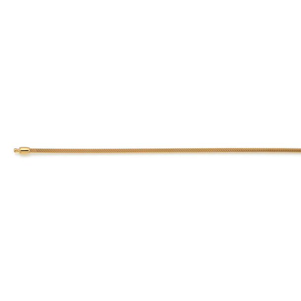         Gelbgold, Halsschmuck, Jörg Heinz Mesh Strickkette Kapseln drehbar