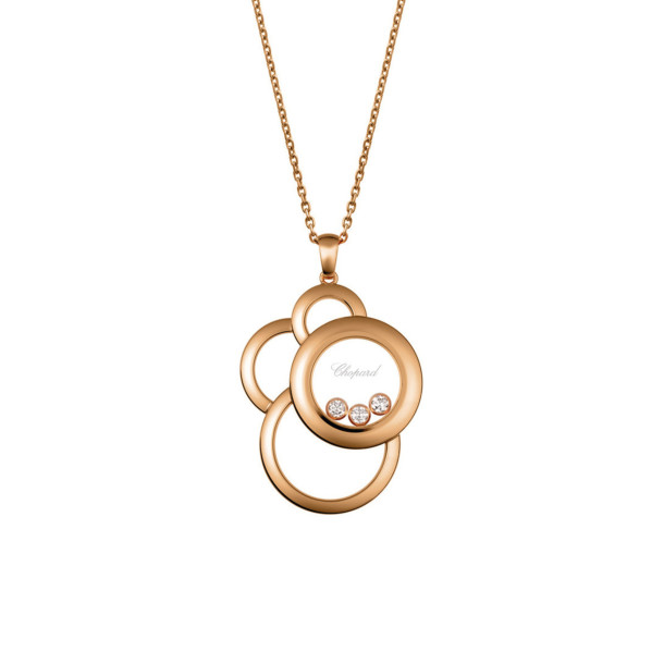         Roségold, Halsschmuck, Chopard Happy Dreams Anhänger mit Halskette