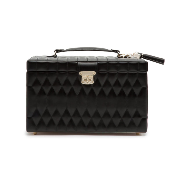         WOLF Caroline Large Jewellery Box Black
