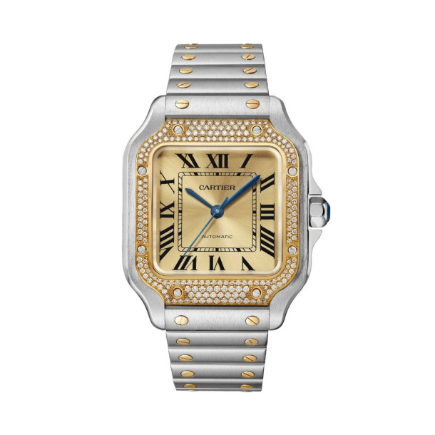         Damen- und Herrenuhr, Automatik, Cartier Santos de Cartier