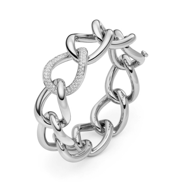         Weißgold, Armschmuck, IsabelleFa Armband "Grace 24" Pavé