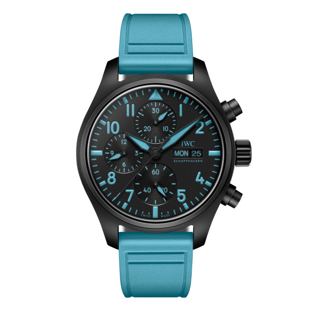         Damen- und Herrenuhr, Automatik, IWC Schaffhausen Pilot's Watch Chronograph 41 George Russell