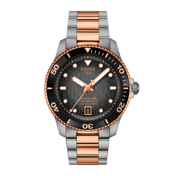         Damen- und Herrenuhr, Automatik, Tissot Seastar 1000 40mm