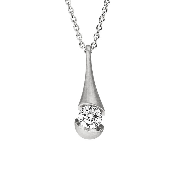         Weißgold, Halsschmuck, Schaffrath CALLA Collier