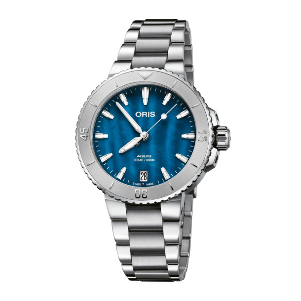         Damen- und Herrenuhr, Automatik, ORIS Aquis Date