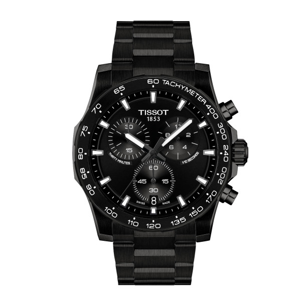         Damen- und Herrenuhr, Quarzwerk, Tissot Supersport Chrono 42mm