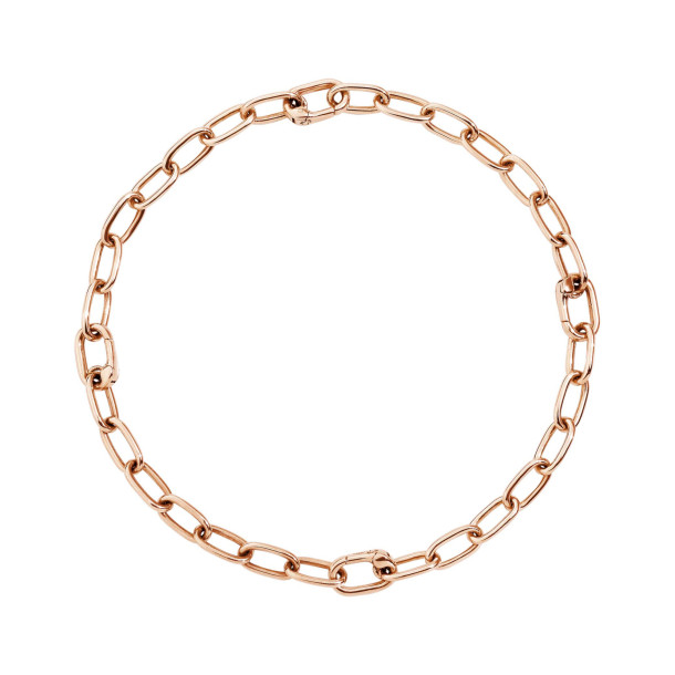         Silber rosévergoldet, Armschmuck, DoDo Armband Essentials mit aufklappbaren Gliedern