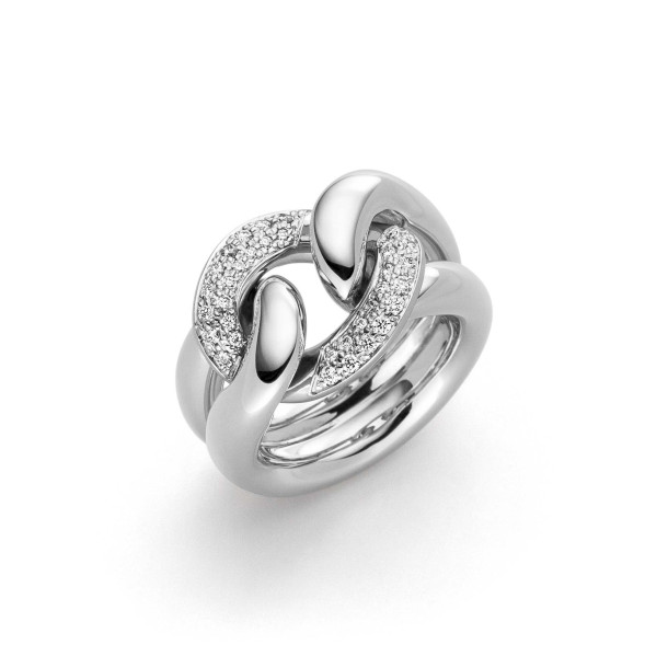         Weißgold, Ringe, IsabelleFa Ring "Duchesse 15" Pavé