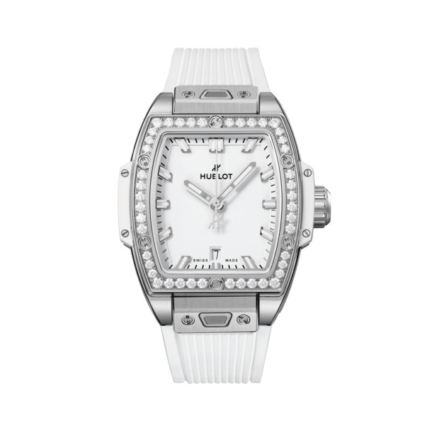         Damenuhr, Automatik, Hublot Spirit of Big Bang Steel White Diamonds 