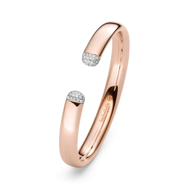         Rotgold, Armschmuck, IsabelleFa Armspange "Flix.Flex Oval 9" Pavé