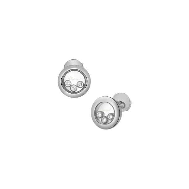         Weißgold, Ohrringe, Chopard Happy Diamonds Icons Ohrstecker