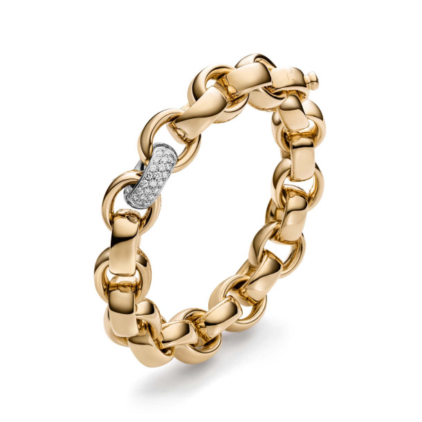         Roségold, Armschmuck, IsabelleFa Armband "ChaCha 14" Pavé