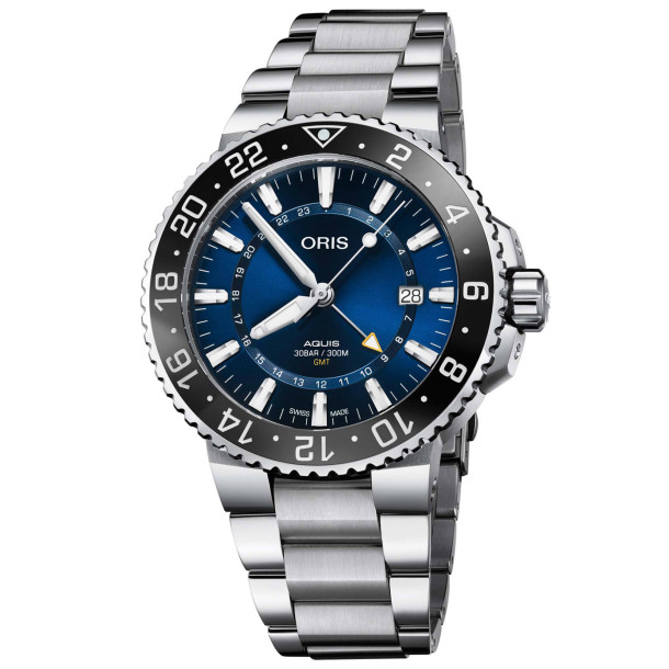         Herrenuhr, Automatik, ORIS Aquis GMT Date