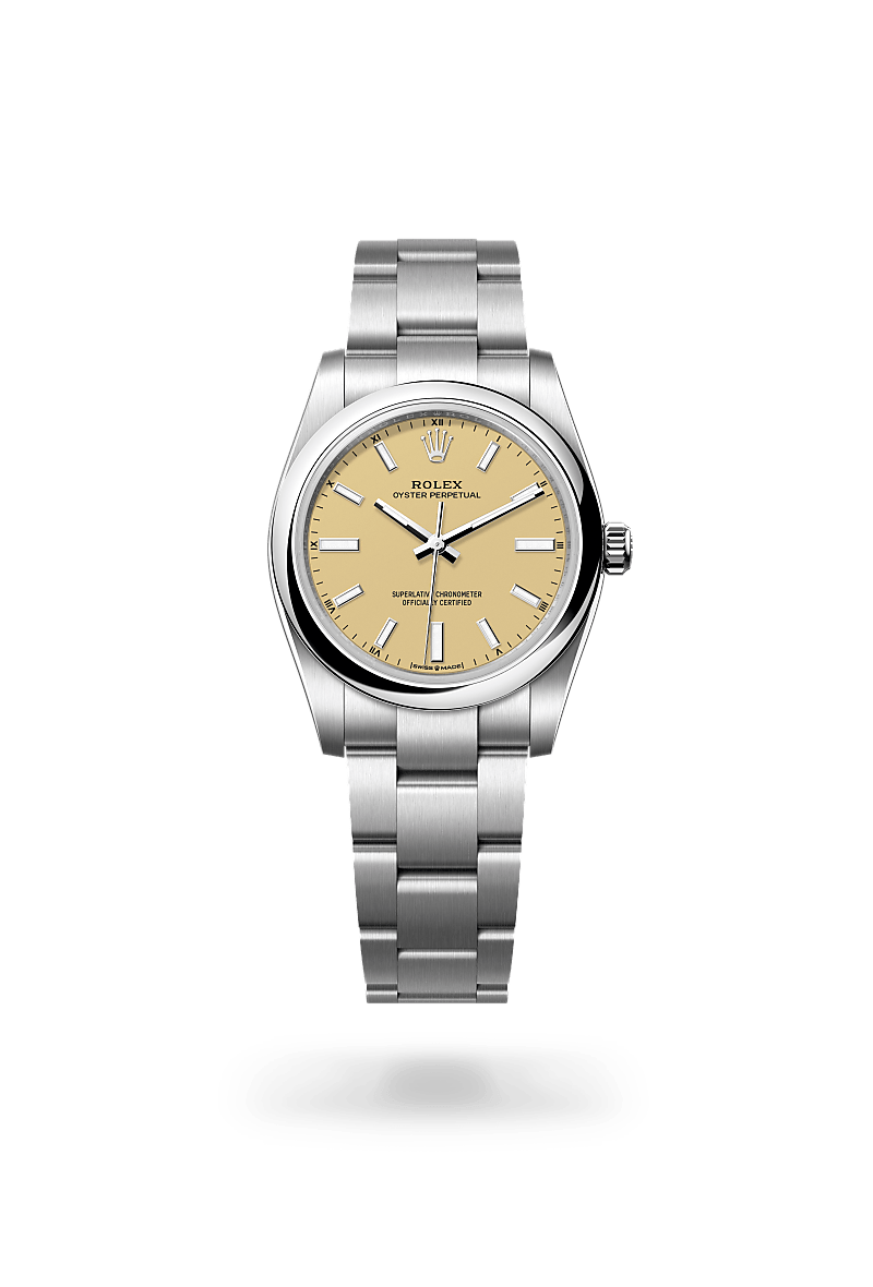 Rolex Oyster Perpetual 34 M124200-0007 Herrenuhr - Oyster, 34 mm, Edelstahl Oystersteel 