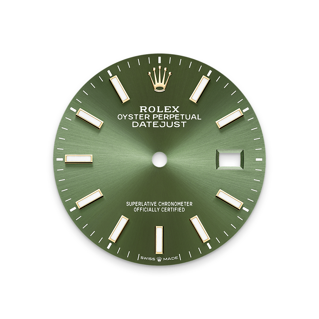 Olivgrünes Zifferblatt