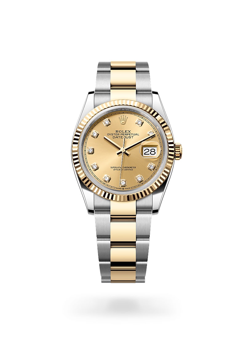 Rolex Datejust 36 M126233-0018 Herrenuhr - Oyster, 36 mm, Edelstahl Oystersteel und Gelbgold