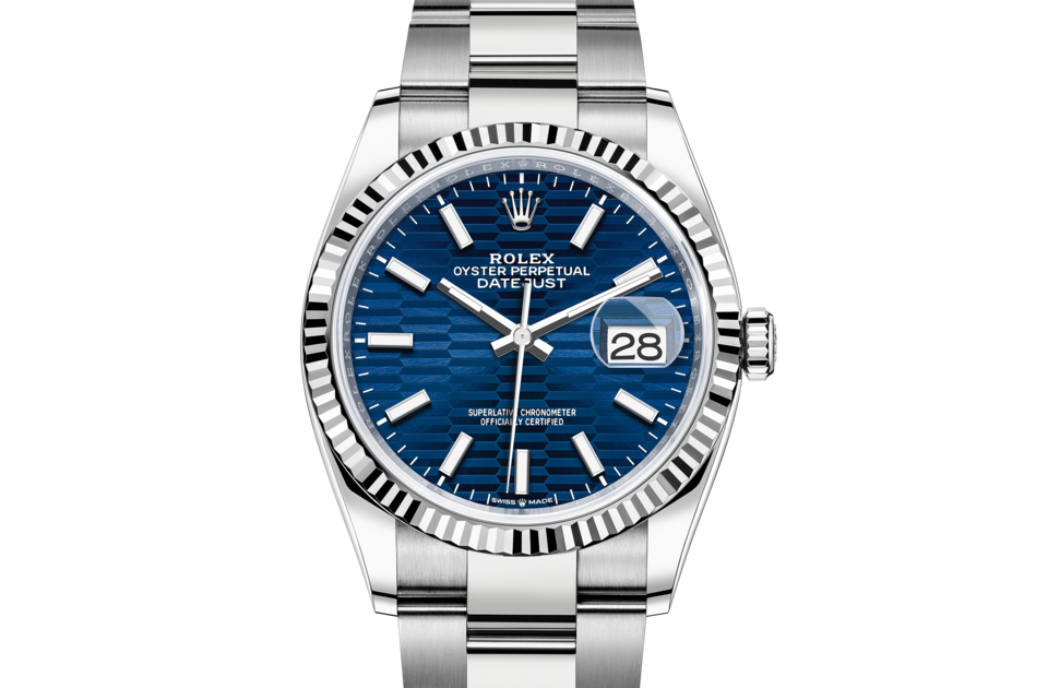 rolex dayjust blue