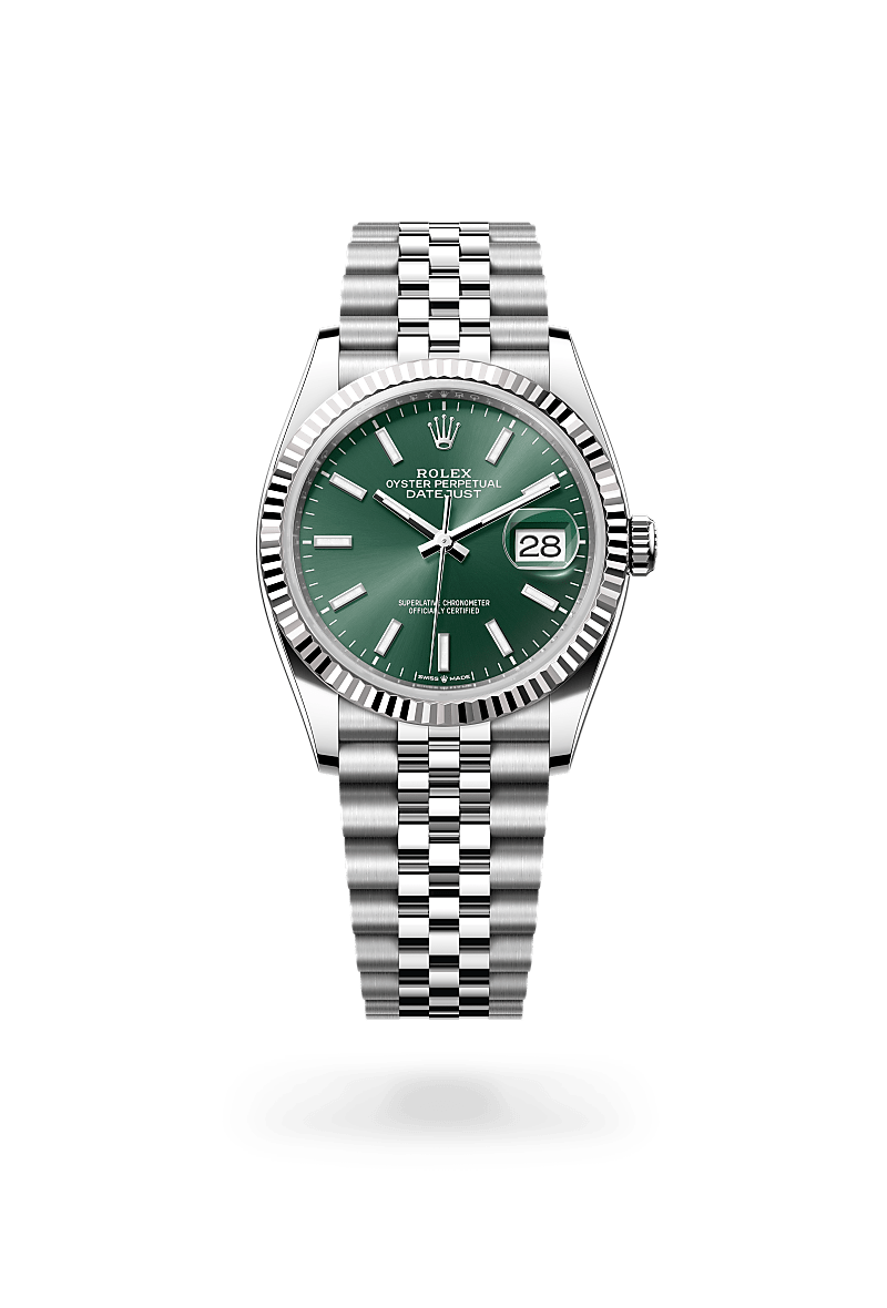 Rolex Datejust 36 M126234-0051 Herrenuhr - Oyster, 36 mm, Edelstahl Oystersteel und Weißgold