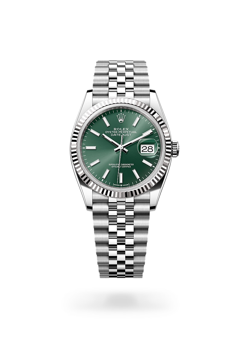 Rolex Datejust 36 M126234-0051 Herrenuhr - Oyster, 36 mm, Edelstahl Oystersteel und Weißgold