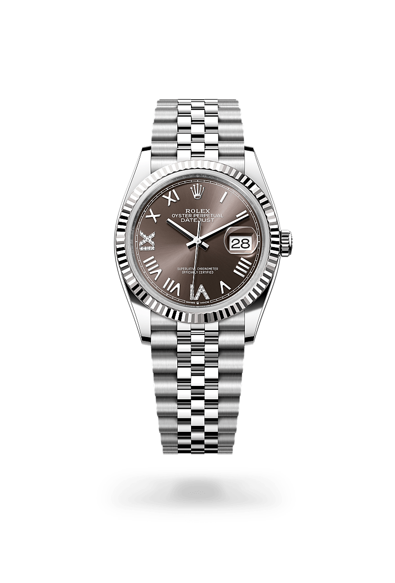 Rolex Datejust 36 M126234-0071 Herrenuhr - Oyster, 36 mm, Edelstahl Oystersteel und Weißgold 