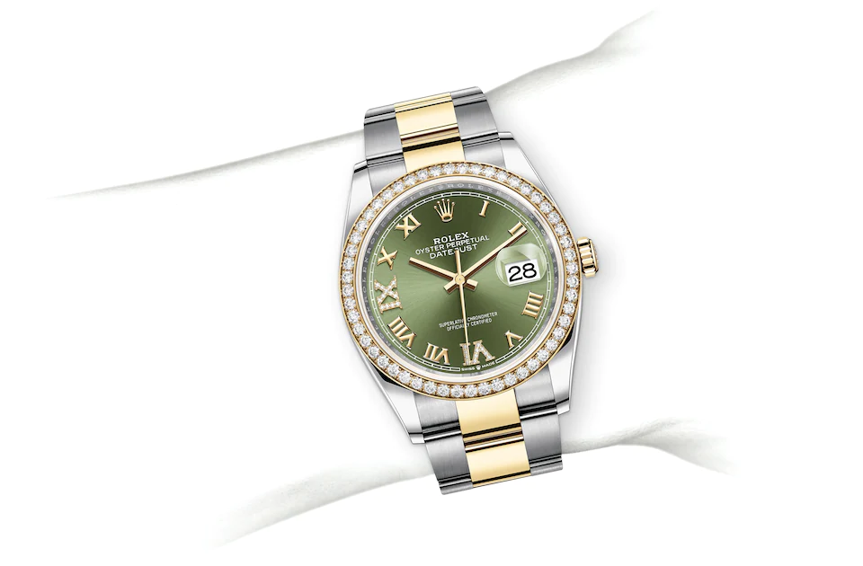 Rolex Datejust in Edelstahl Oystersteel und Gold, M126283RBR-0012  