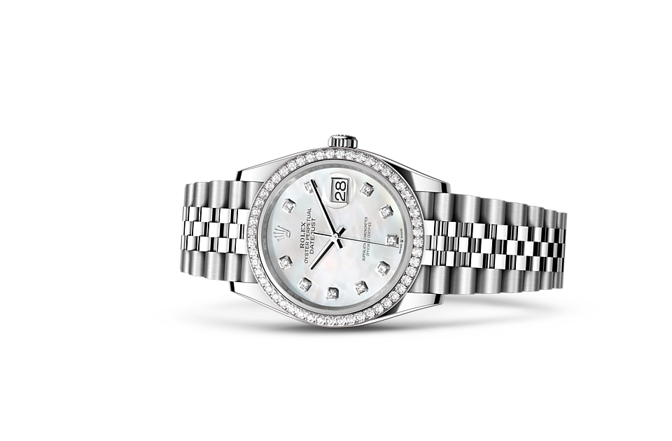 Rolex Datejust in Edelstahl Oystersteel, Edelstahl Oystersteel und 