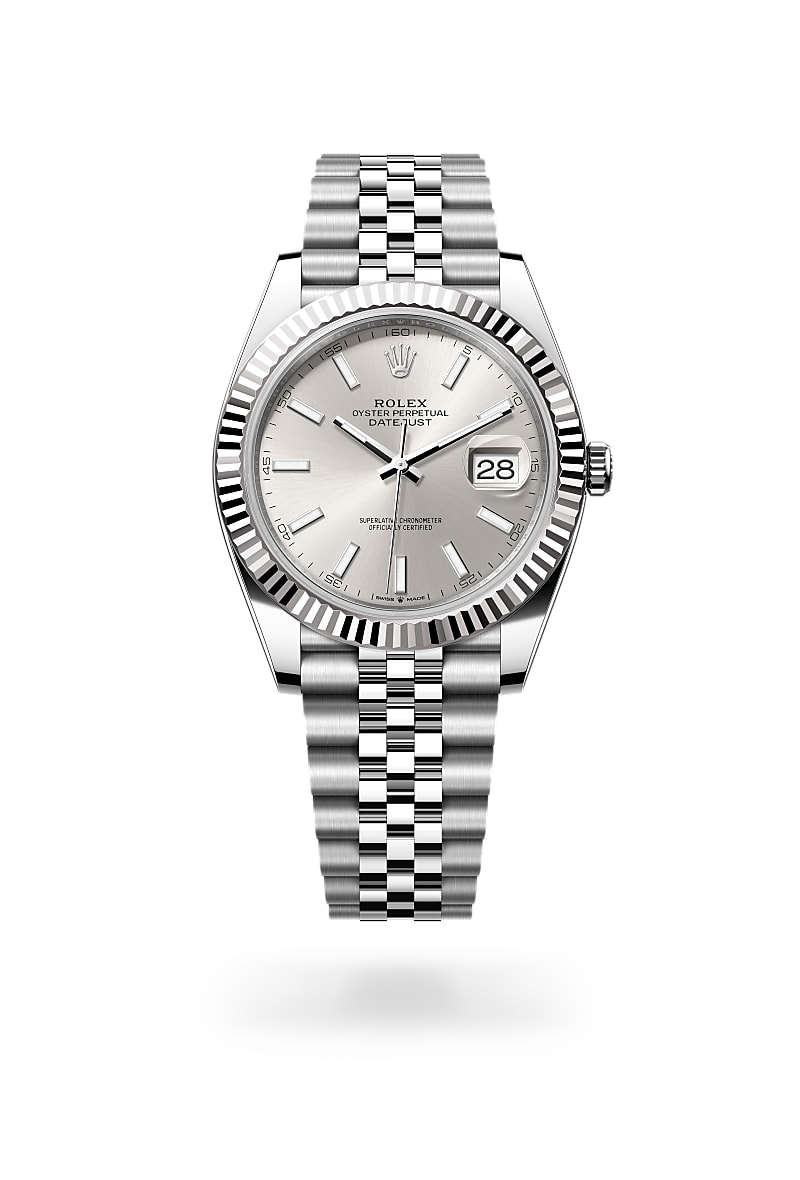 Rolex Datejust 41 M126334-0004 Herrenuhr - Oyster, 41 mm, Edelstahl Oystersteel und Weißgold