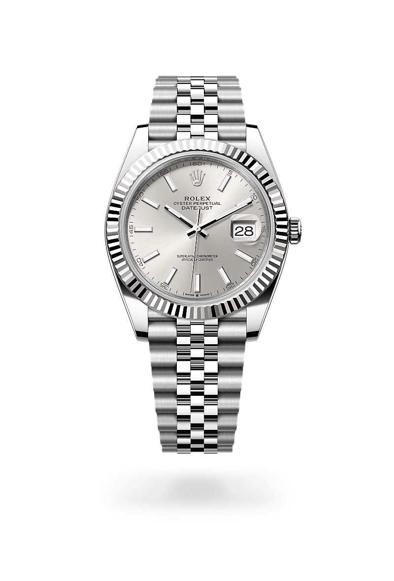 Rolex Datejust 41 M126334-0004 Herrenuhr - Oyster, 41 mm, Edelstahl Oystersteel und Weißgold