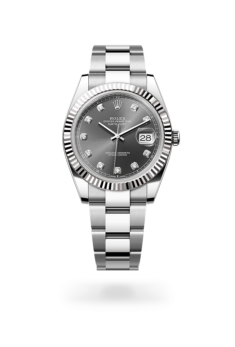 Rolex Datejust 41 M126334-0005 Herrenuhr - Oyster, 41 mm, Edelstahl Oystersteel und Weißgold