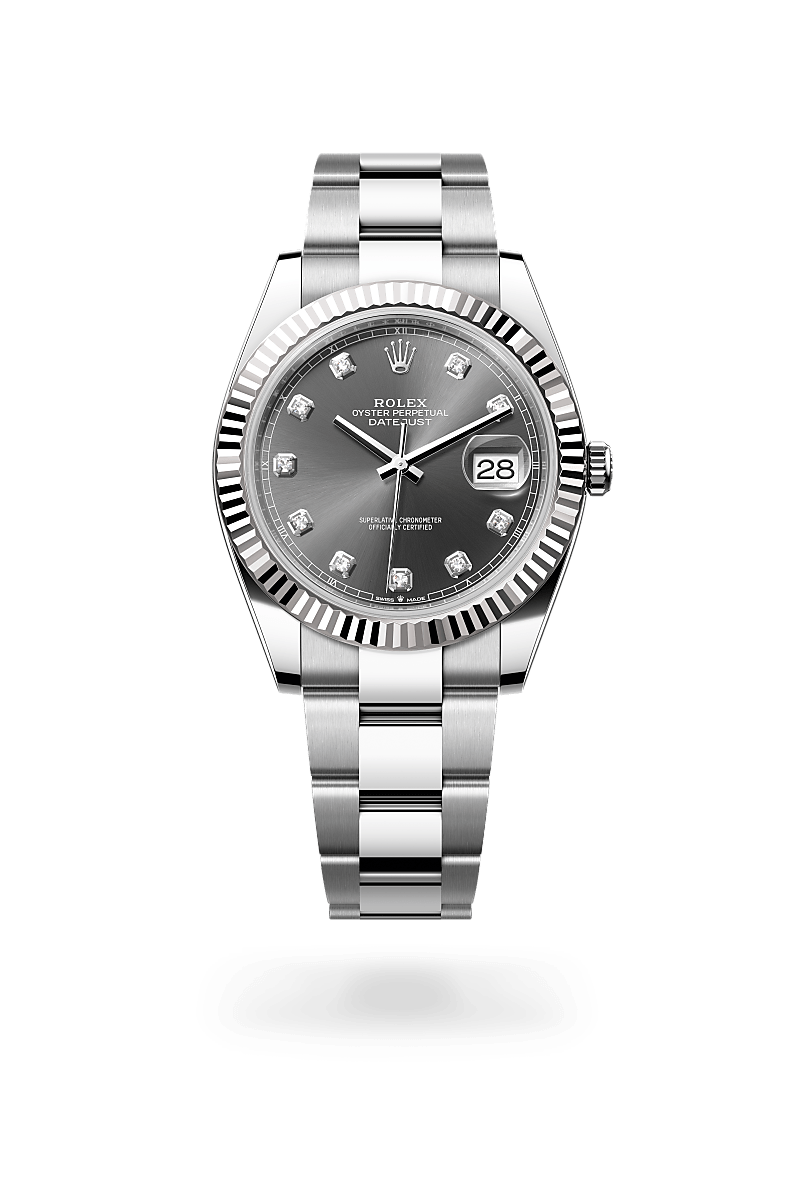 Rolex Datejust 41 M126334-0005 Herrenuhr - Oyster, 41 mm, Edelstahl Oystersteel und Weißgold