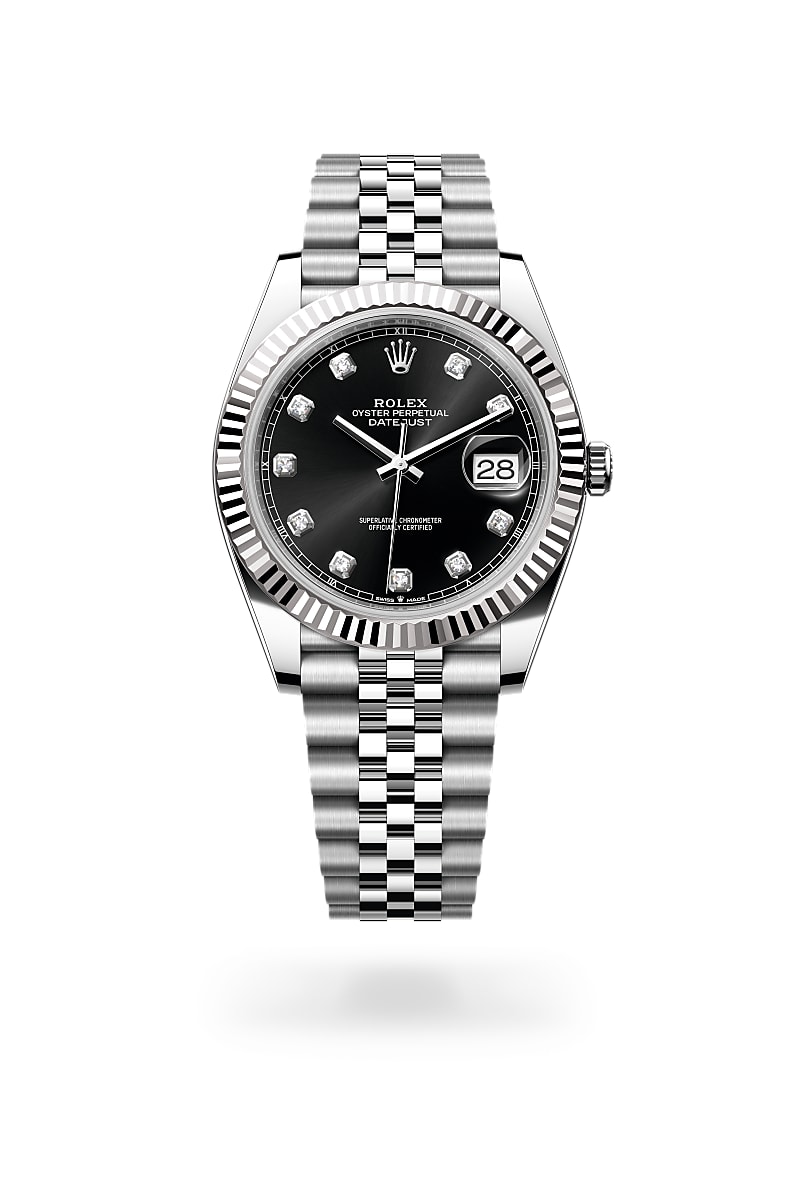 Rolex Datejust 41 M126334-0012 Herrenuhr - Oyster, 41 mm, Edelstahl Oystersteel und Weißgold