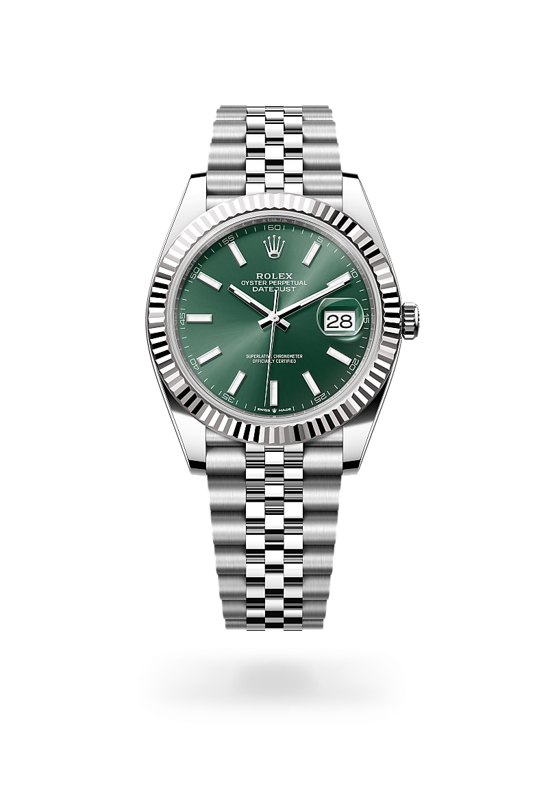 Rolex Datejust 41 M126334-0028 Herrenuhr - Oyster, 41 mm, Edelstahl Oystersteel und Weißgold