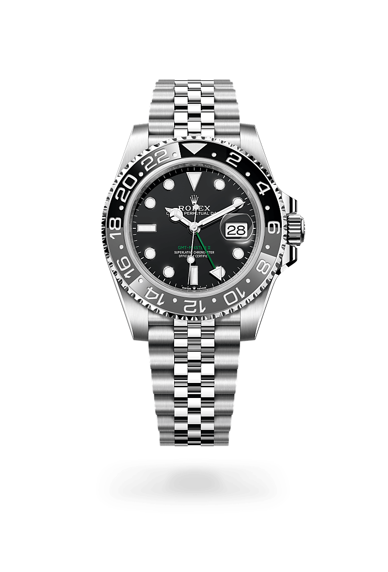 Rolex GMT-Master II Herrenuhr (M126710GRNR-0003) Oyster, 40 mm, Edelstahl Oystersteel