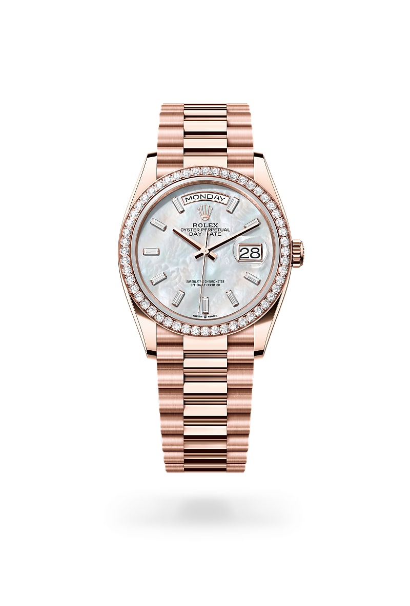 Rolex Day-Date 36 M128345RBR-0077 Herrenuhr - Oyster, 36 mm, Everose-Gold mit Diamanten