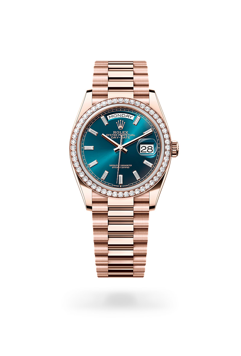 Rolex Day-Date 36 M128345RBR-0083 Herrenuhr - Oyster, 36 mm, Everose-Gold mit Diamanten
