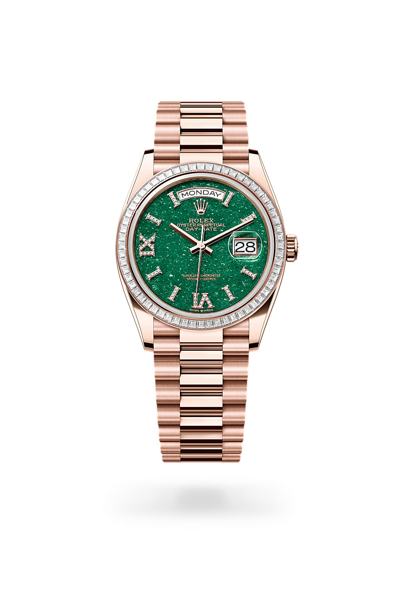 Rolex Day-Date 36 M128395TBR-0020 Herrenuhr - Oyster, 36 mm, Everose-Gold mit Diamanten