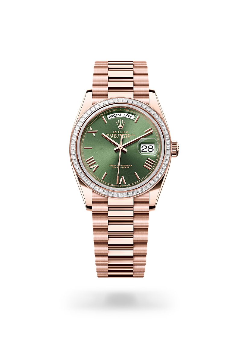 Rolex Day-Date 36 M128395TBR-0033 Herrenuhr - Oyster, 36 mm, Everose-Gold mit Diamanten