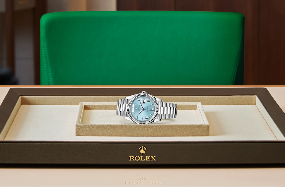 Rolex Day‑Date in Platin, M228236-0012 | Juwelier Weber