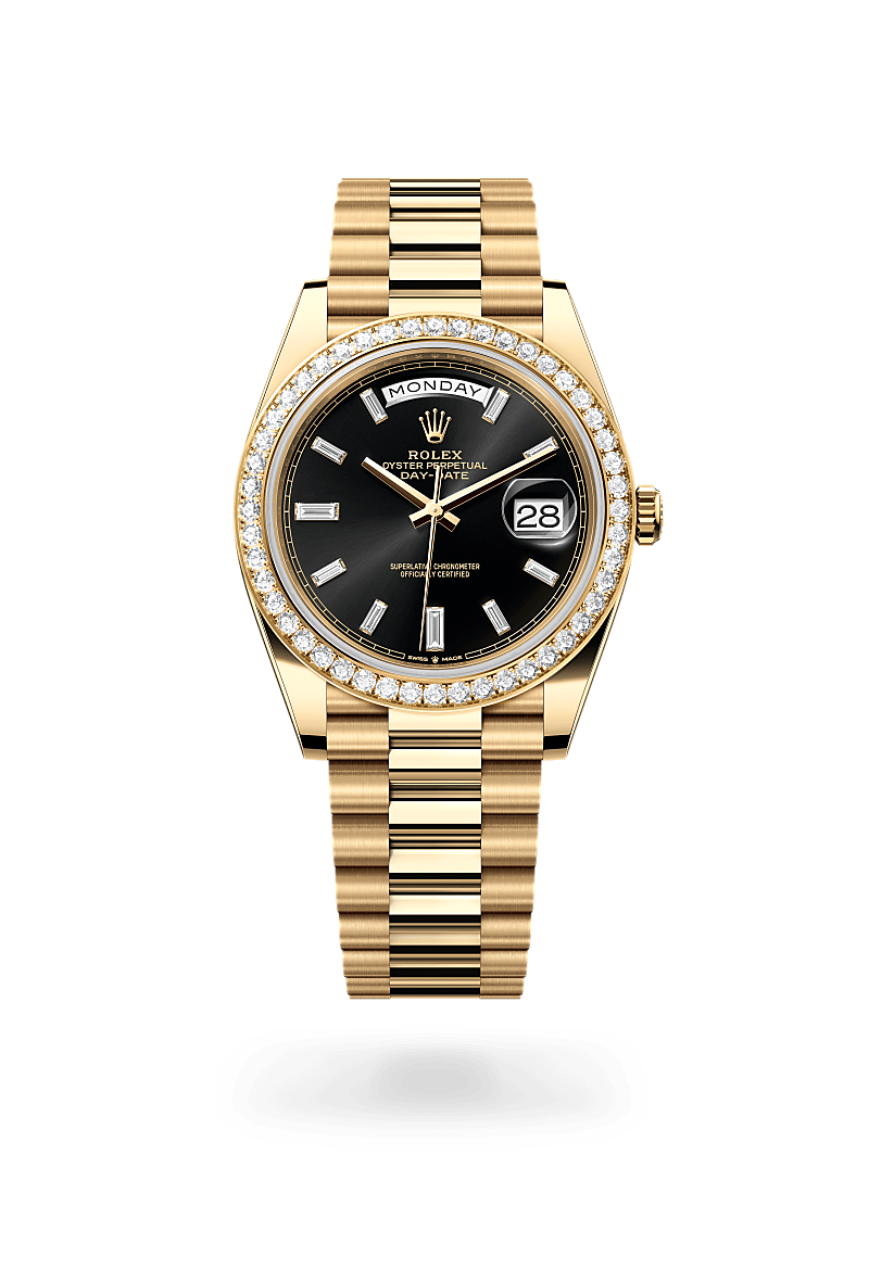 Rolex Day-Date 40 M228348RBR-0001 Herrenuhr - Oyster, 40 mm, Gelbgold mit Diamanten