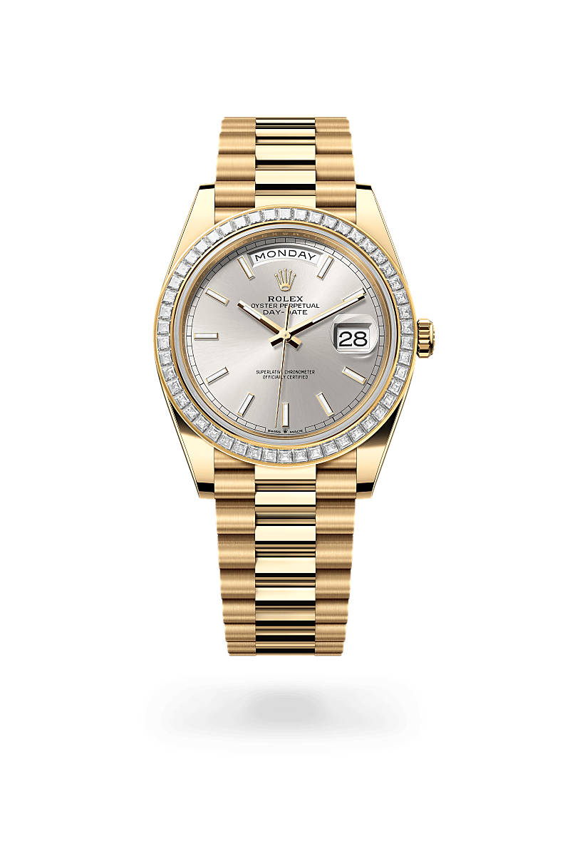 Rolex Day-Date 40 M228398TBR-0040 Herrenuhr - Oyster, 40 mm, Gelbgold mit Diamanten 